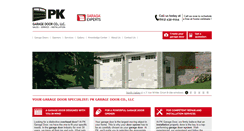 Desktop Screenshot of pk-garagedoor.com