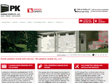 Tablet Screenshot of pk-garagedoor.com